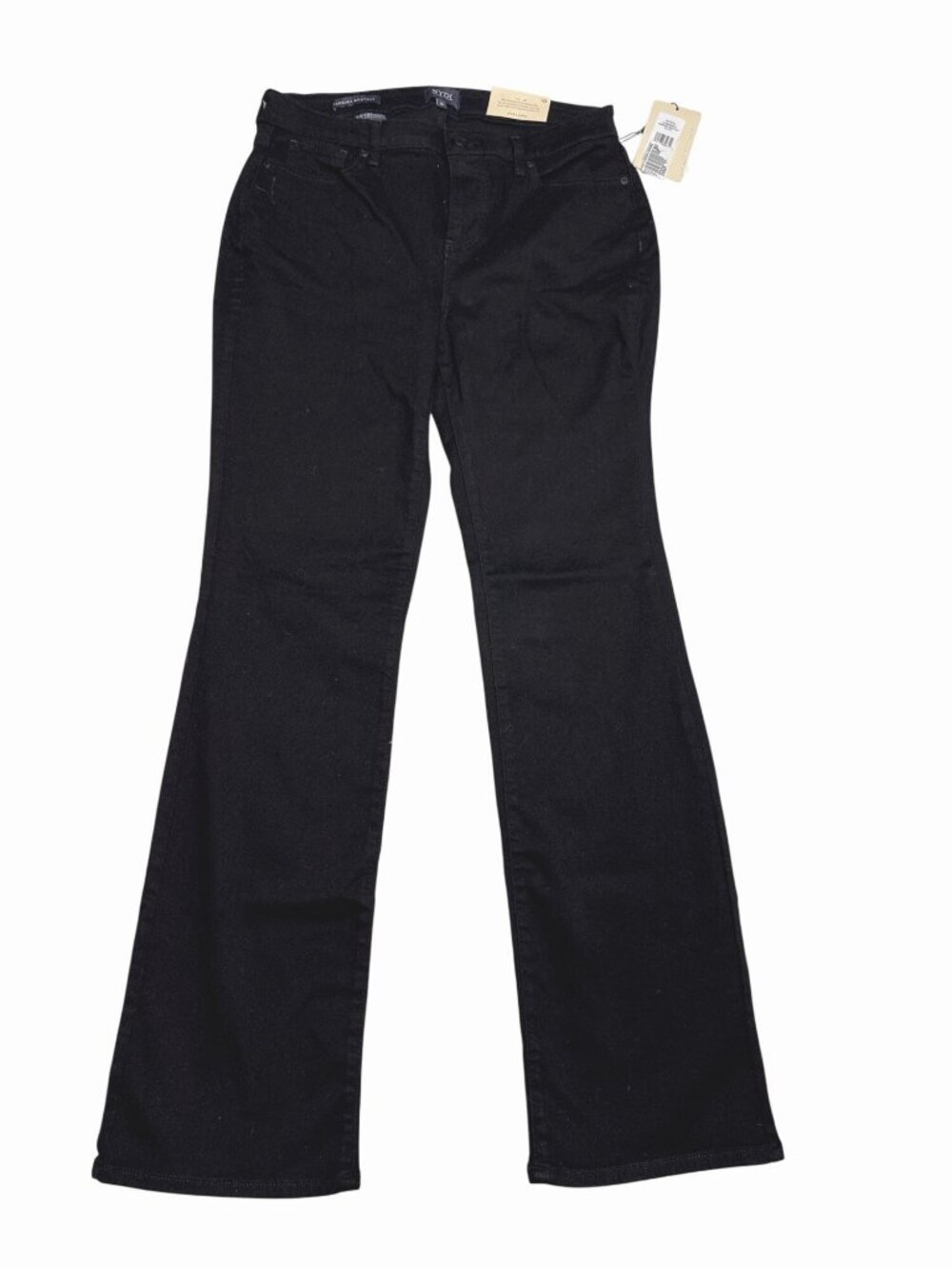 NWT NYDJ Barbara Black High Rise Bootcut Jeans Lift Tuck Size 10 MSRP $99